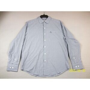 Tommy Bahama Shirt Mens Medium Blue Gingham Newport Coast Button Up NWT